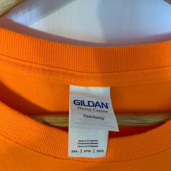 Gildan Vibrant Orange Short Sleeve Tee - Picture 2 of 3